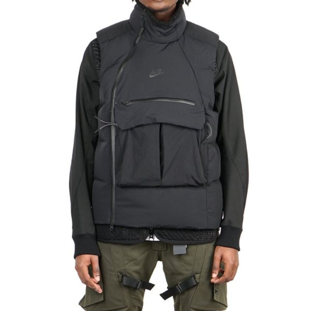 Nike Tech Pack Vest Gilette Sportswear Down Fill Black Anthracite Men's Small S